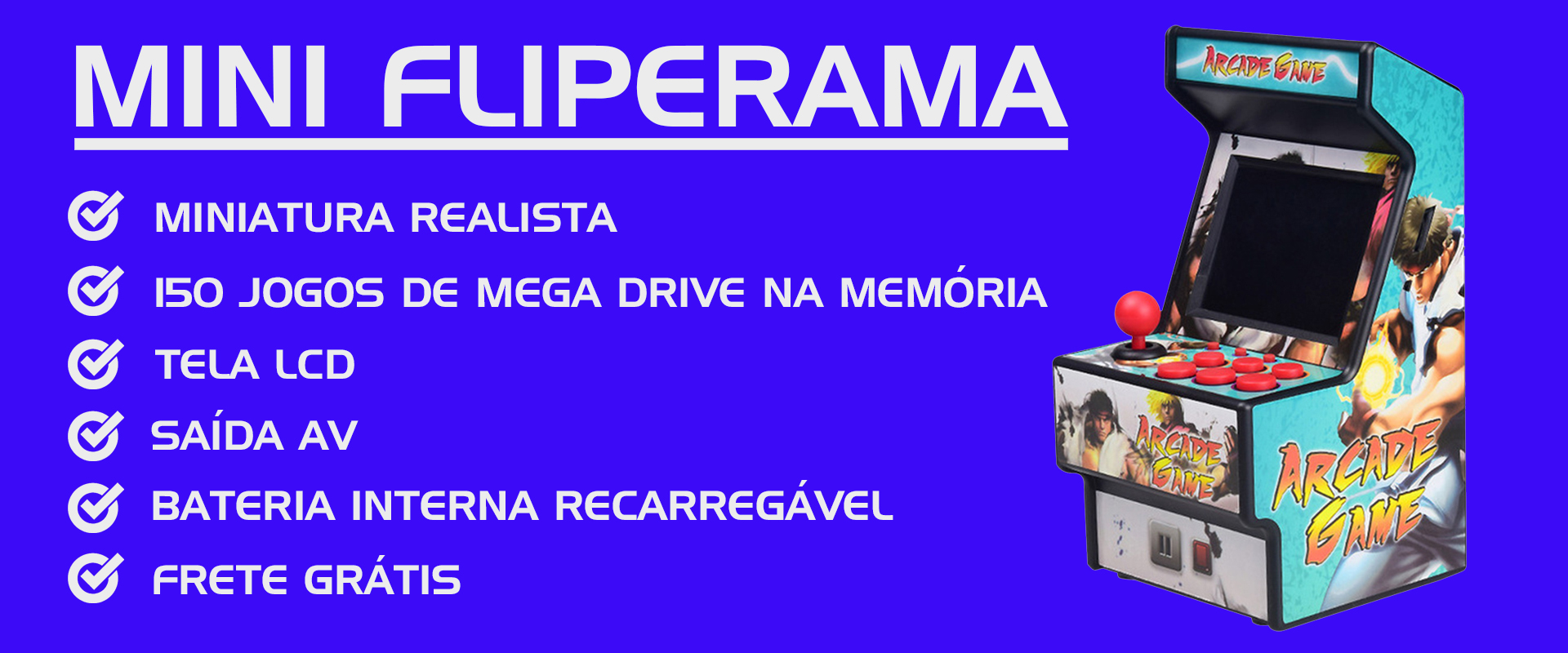 BANNER CARROSSEL MINI FLIPERAMA